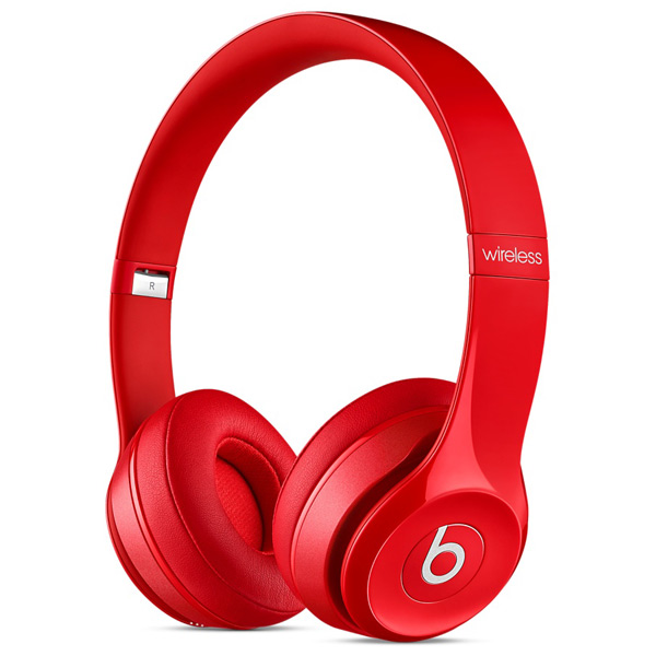 Beats Solo 2 Wireless, Красные, Глянцевые