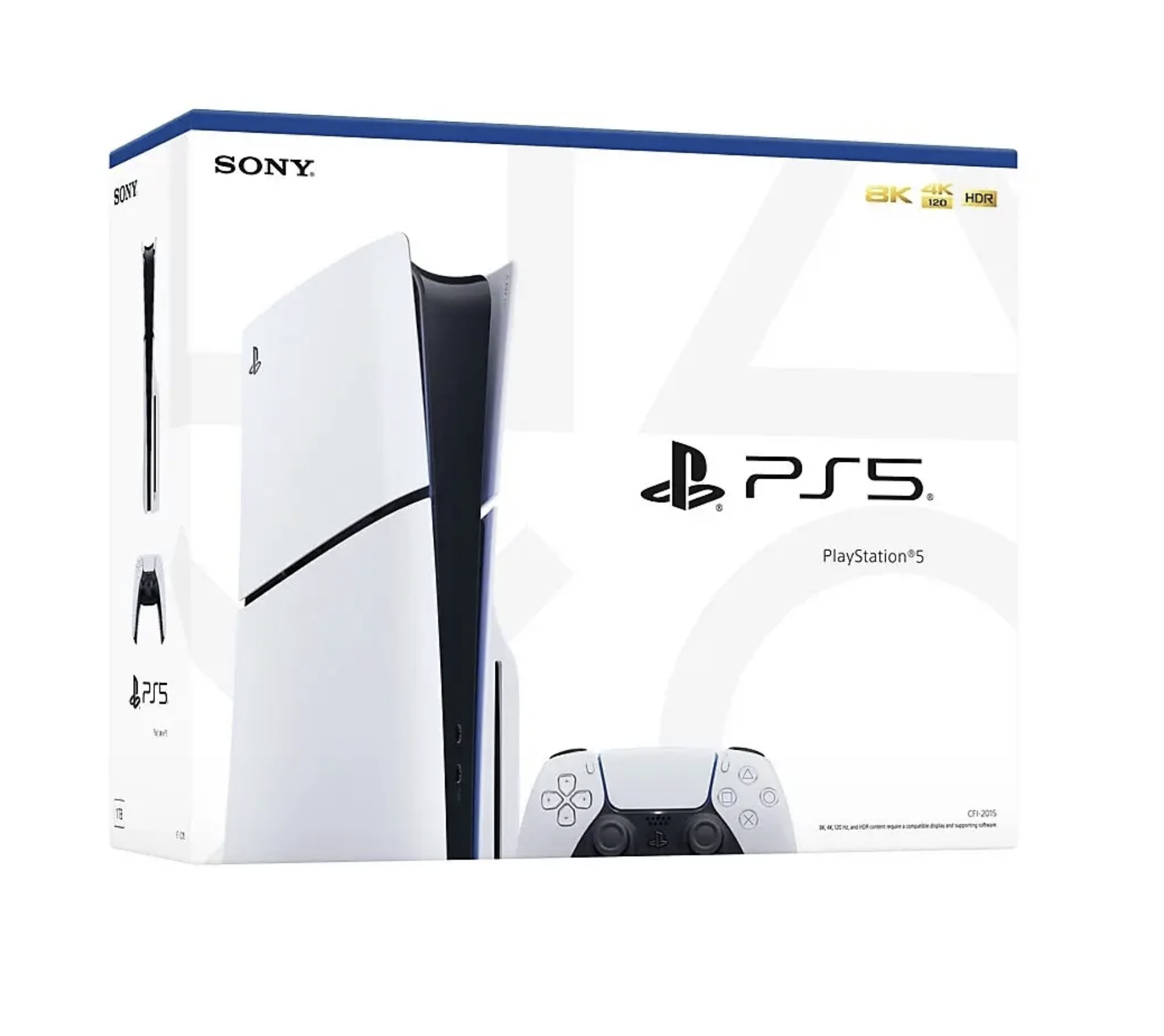 Sony PlayStation 5 Slim 1Тб, Перегревается / Появляются артефакты, Белый - Б/У