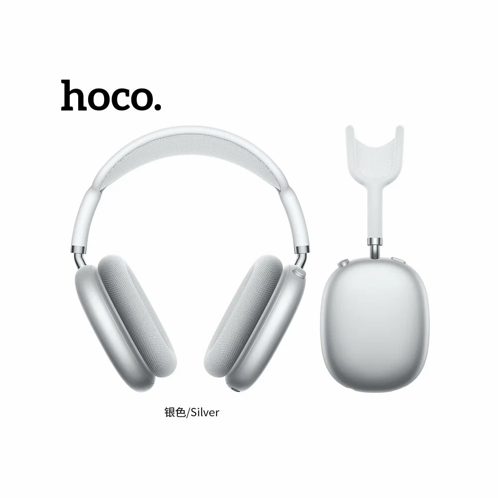 Беспроводные накладные наушники HOCO W65 Plus, Серебристый
