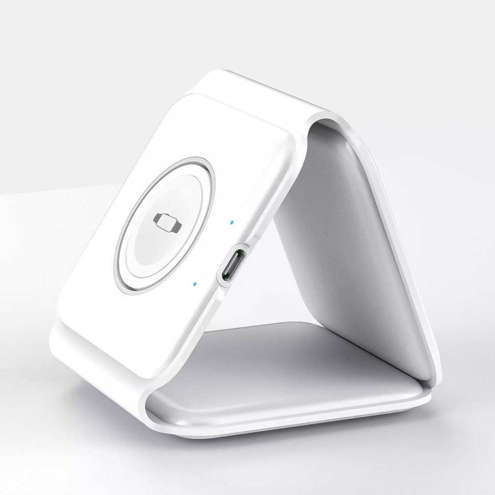 Беспроводное зарядное устройство WiWU M6 Wireless Charger Power Air 3 в 1, белый