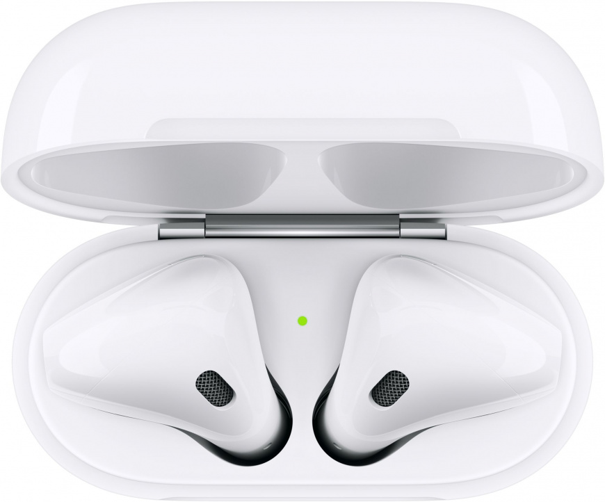 Apple AirPods 2, MV7N2, Не оригинальный кейс / Плохое качество звука и микрофона, Белый - Б/У