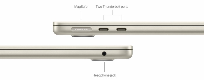 MacBook Air 15", 2024, 8C CPU/10C GPU/M3/24Гб/512Гб SSD, Сияющая звезда,  MC9K4