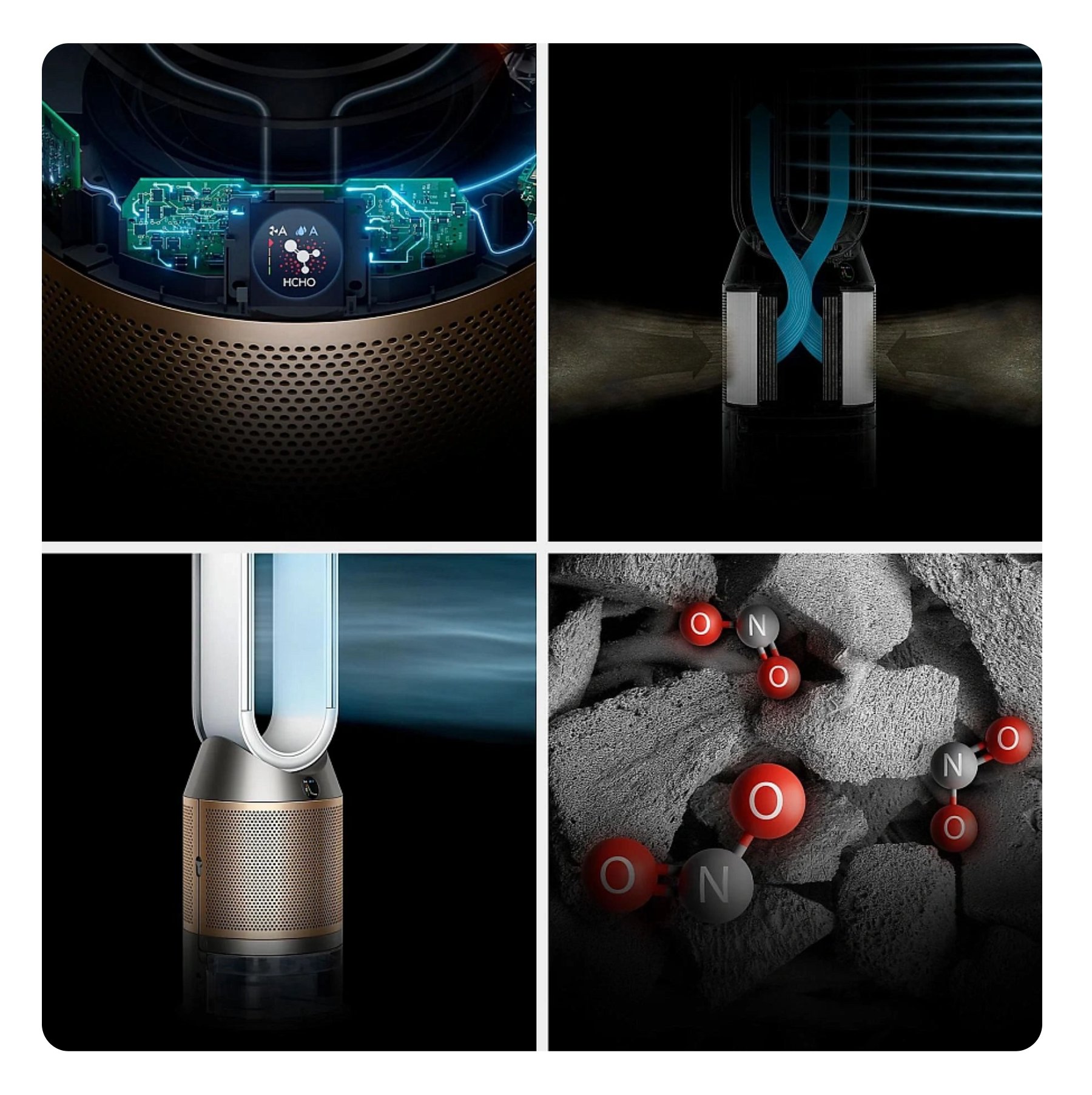 Dyson Purifier Humidifier + Cool Formaldehyde PH05, Белый/Золотой