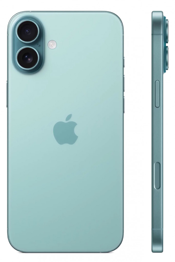 Смартфон Apple iPhone 16 512Гб (1 sim + eSIM) Морская бирюза