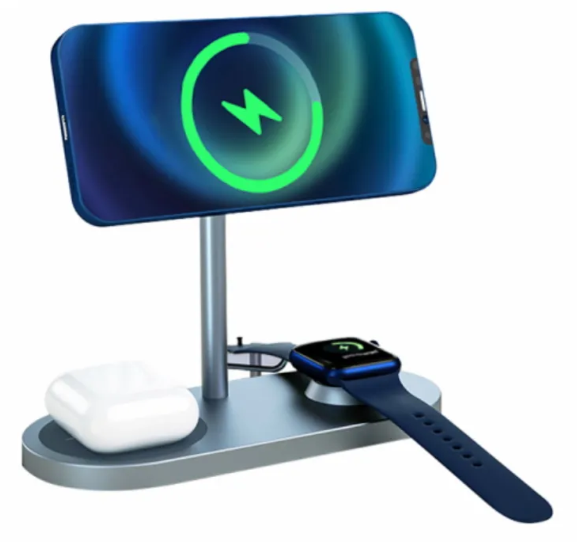 Зарядная станция WiWU X23 3 в 1 Charging Stand: iPhone, Apple Watch, Airpods 15W